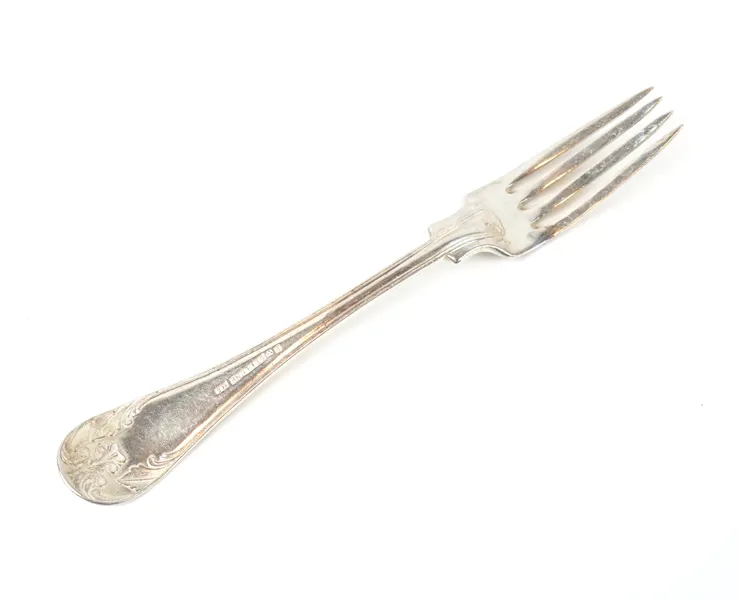 Daniel Eklund, gaffel, silver, Kalmar, 1862.