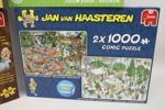 Pussel, 5 st á 1000 bitar, bl.a Wasgij.