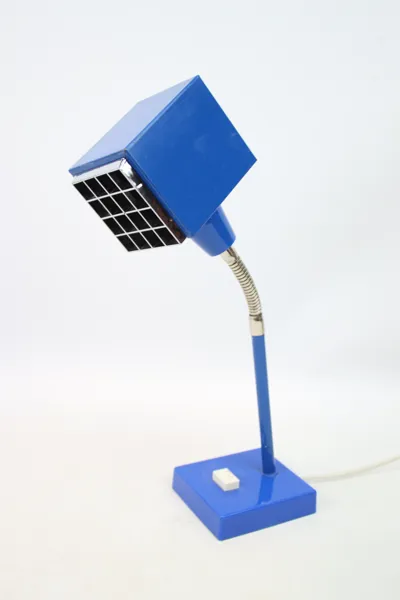 Hans-Agne Jakobsson, bordslampa, metall, "Elidus Kuben", 1960/70-tal.