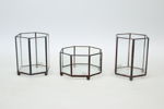 Ljuslyktor, metall/glas, Smith´s Konsthantverk.