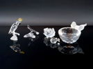 Figuriner, 5 st, glas, Swarovski