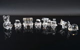 Figuriner, 4 st, glas, Swarovski 