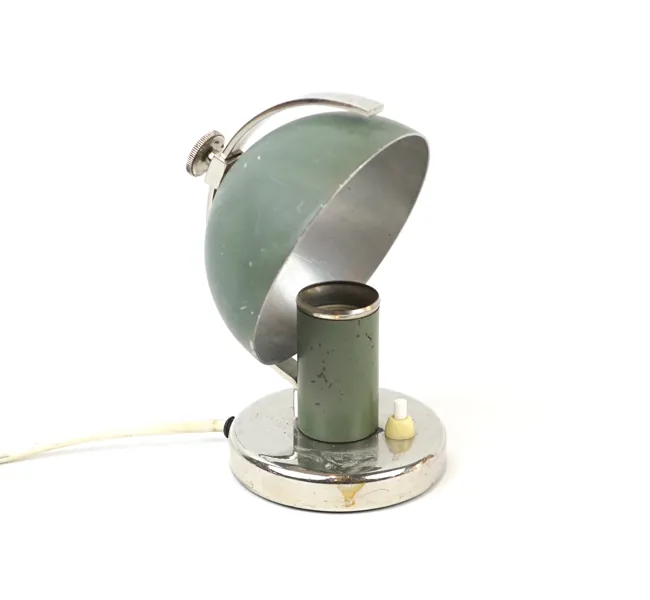 Erik Tidstrand, bordslampa, metall, Nordiska kompaniet, 1930-talet.