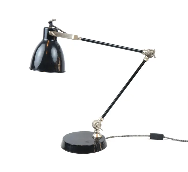 Skrivbordslampa, metall.