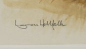 Ingmar Hellfalk, akvareller, 4 st, signerade.