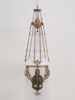 Takfotogenlampa, metall/majolika/glas.