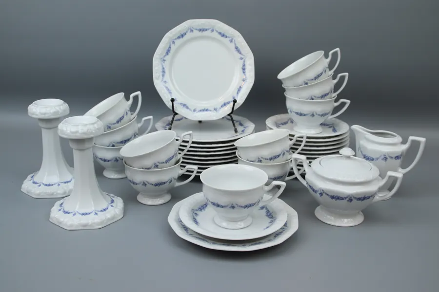 Kaffeservis, 26 delar, porslin, rosenkant, Maria, Rosenthal.