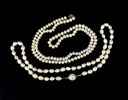 Pärlcollier, 2 st.