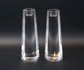 Jan Johansson, ljusstakar, ett par, glas, Orrefors, made in Germany.