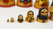Matryoshka, 12 delar, trä Ryssland, komplett, 1960-70 tal.