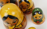 Matryoshka, 12 delar, trä Ryssland, komplett, 1960-70 tal.