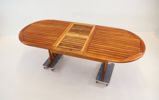 Trädgårdsmöbler, 7 delar, teak/textil, Brafab.