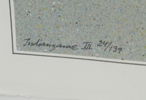 Beck & Jung, ''Computer ink plot'', ''Indiangame III'', litografi 24/139, signerad, 1985.