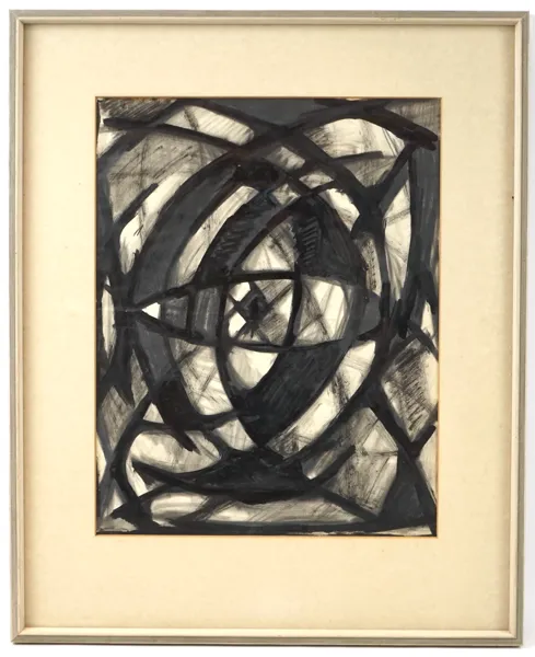 Olle Bonniér, tusch, signerad, 1950/60-tal.
