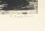 Gerhard Nordström, etsning, provtryck, signerad.