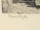 Gerhard Nordström, etsning, provtryck, signerad.