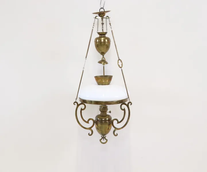 Fotogentaklampa, metall/glas.