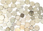 Mynt, ett parti, silver, före 1968.