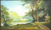 Edward Wollin, olja på duk, 2 st, signerade, 1919.