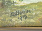 Edward Wollin, olja på duk, 2 st, signerade, 1919.