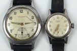 Armbandsur, 2 st, Olma och Longines, manuella, stål.