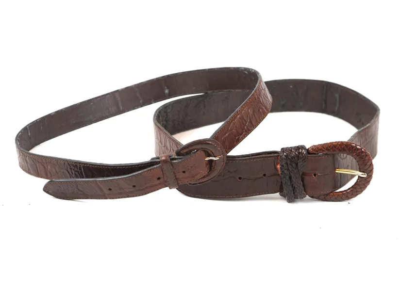 Mulberry, dambälten, 2 st, congoläder/metall.