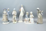 Figuriner, 5 st, porslin, mest Cascades.