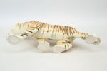 Tiger, figurin, porslin, Royal Dux.
