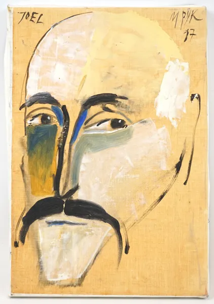 Madelenie Pyk, ''Joel'', olja på duk, signerad, 1997.