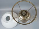 Fotogenlampa, metall/glas.