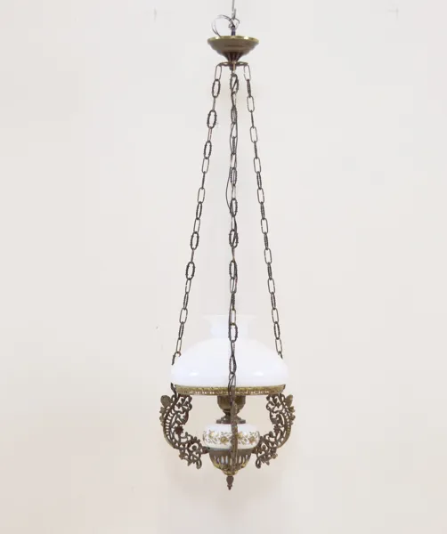 Fotogentaklampa, elektrifierad, metall/glas/keramik.