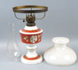 Fotogenlampa, glas/porslin, Wallendorf.