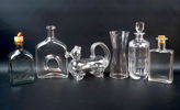 Karaffer och fyllehund, 6 delar, glas, bl.a Iittala.