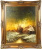 W.F. Smith, England, olja på duk, signerad.