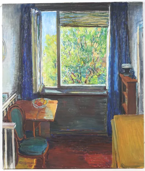 Nils Hansson, olja på duk, signerad, 1971.