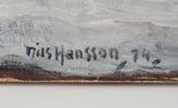 Nils Hansson, olja på duk, signerad, 1974.