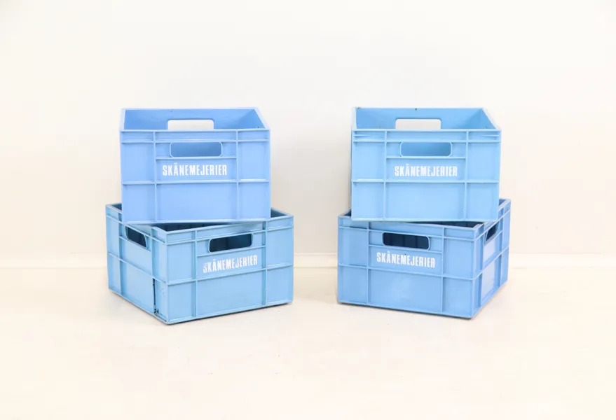 Plastbackar, 4 st, Skånemejerier.