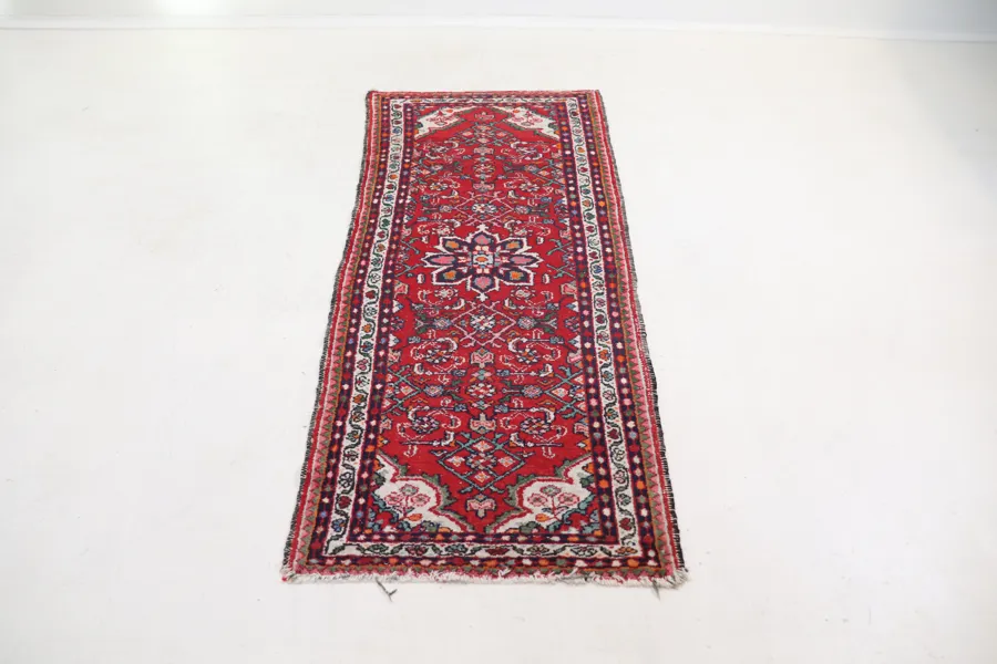 Matta, orientalisk, handknuten, ull.