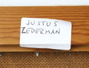 Justus Zederman, olja på pannå, signerad a tergo.