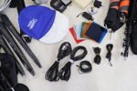 Fotoutrustning, ett parti, bl.a ett par lampor, Bowens Monolite 400E.
