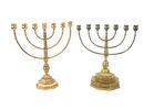 Menorah/ljusstakar, 2 st, malm.