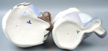 Figuriner, 2 st, eskimåer, porslin, Lladro.