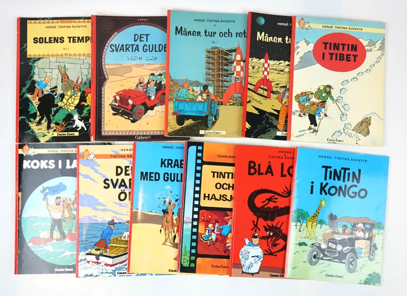 Tintin, seriealbum, 11 st.