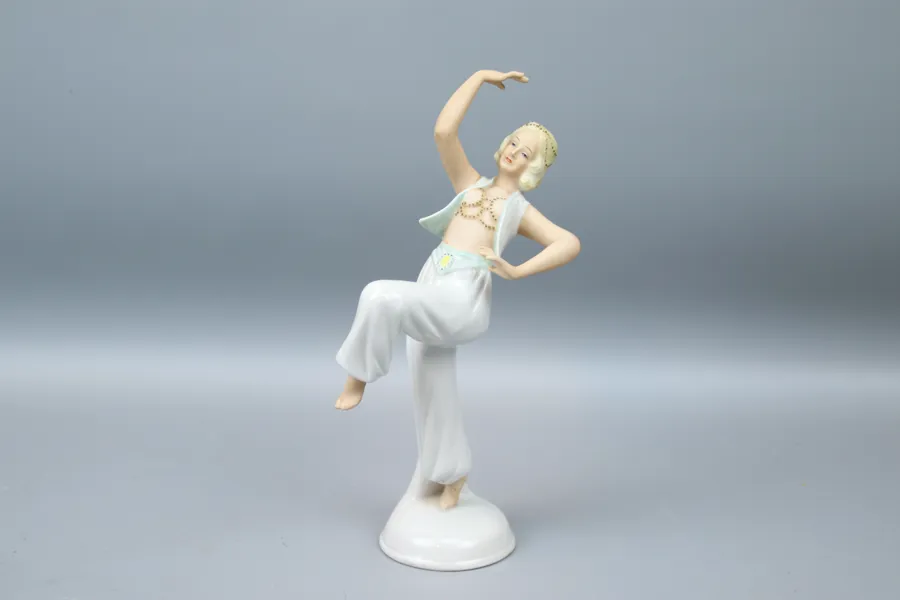 Figurin, porslin, Schaubach Kunst, Tyskland.