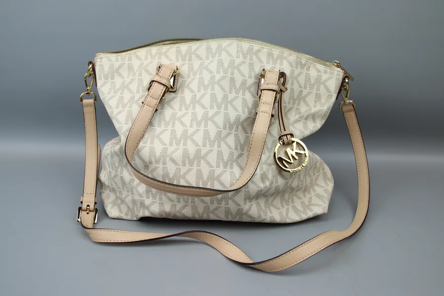 Michael Kors, Gilly Tote, damväska, canvas/läderdetaljer.