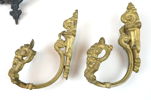 Konsoller m.m, 6 delar, metall.
