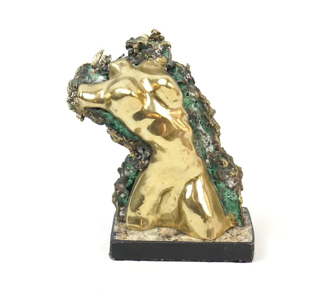Tonny, skulptur, brons på sockel av sten, signerad Tonny, 1970-tal.