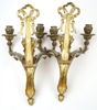 Appliquer, ett par, förgylld brons.