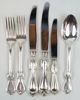 Bestickservisdelar, 48 st, silver, ''Olga''.