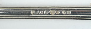 Bestickservisdelar, 48 st, silver, ''Olga''.